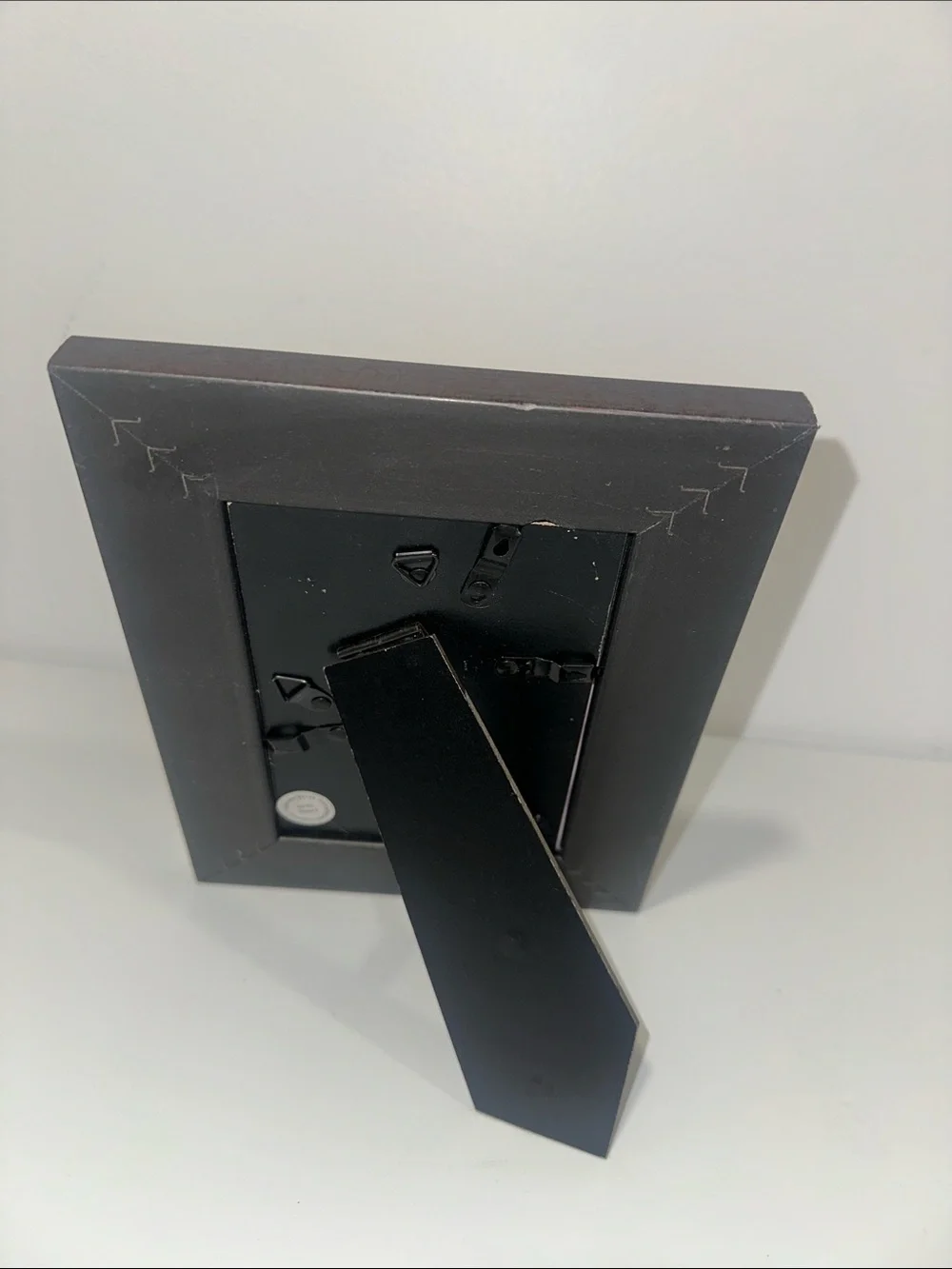 Brass Finish Indented Design 4 x 6 Hang Both Ways or Desk Top Picture Frame